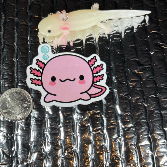 CUTEalotl Axolotl Crazy Trending WaterProof Single Decor Accent Sticker - Picture 4 of 4